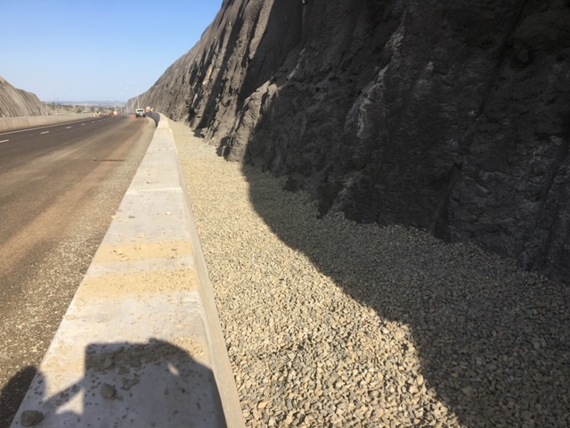 20mm placed over cut wall